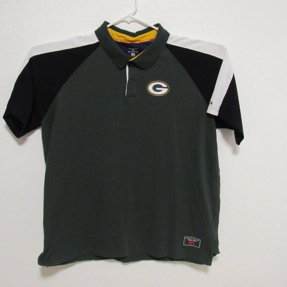 Green Bay Packers Polo Shirt Tommy Hilfiger x NFL Short Sleeve Men's size XXL - Picture 2 of 8